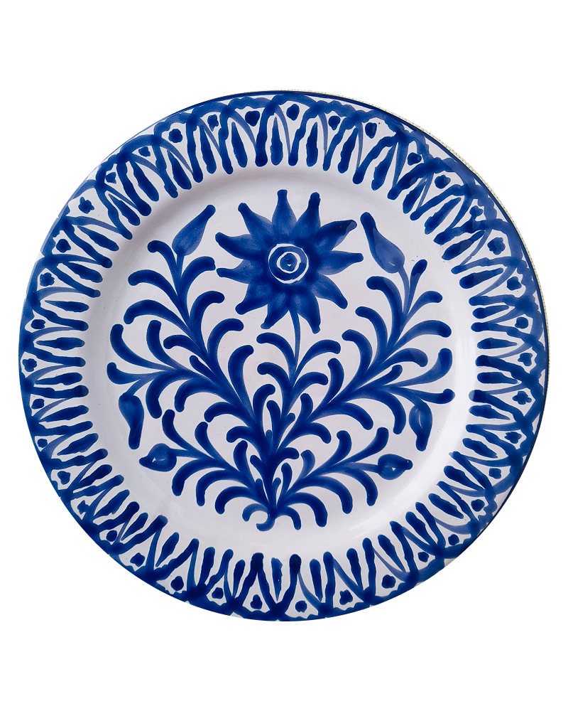 Granada Fajalauza Plate in Green — CASA PLETÓRICA — Handmade